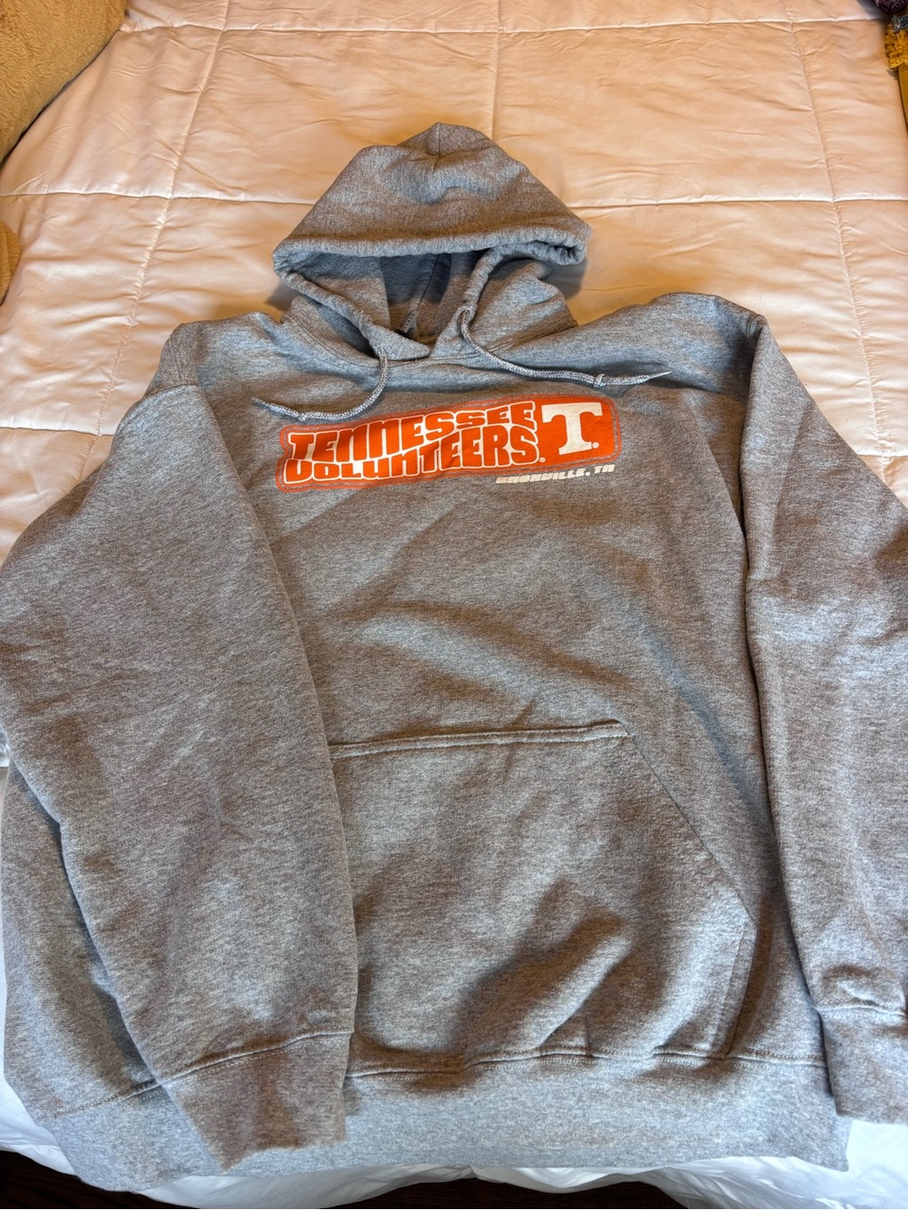 Tennessee Volunteers Gray Hooded Sweatshirt - Collegiate Pullover
